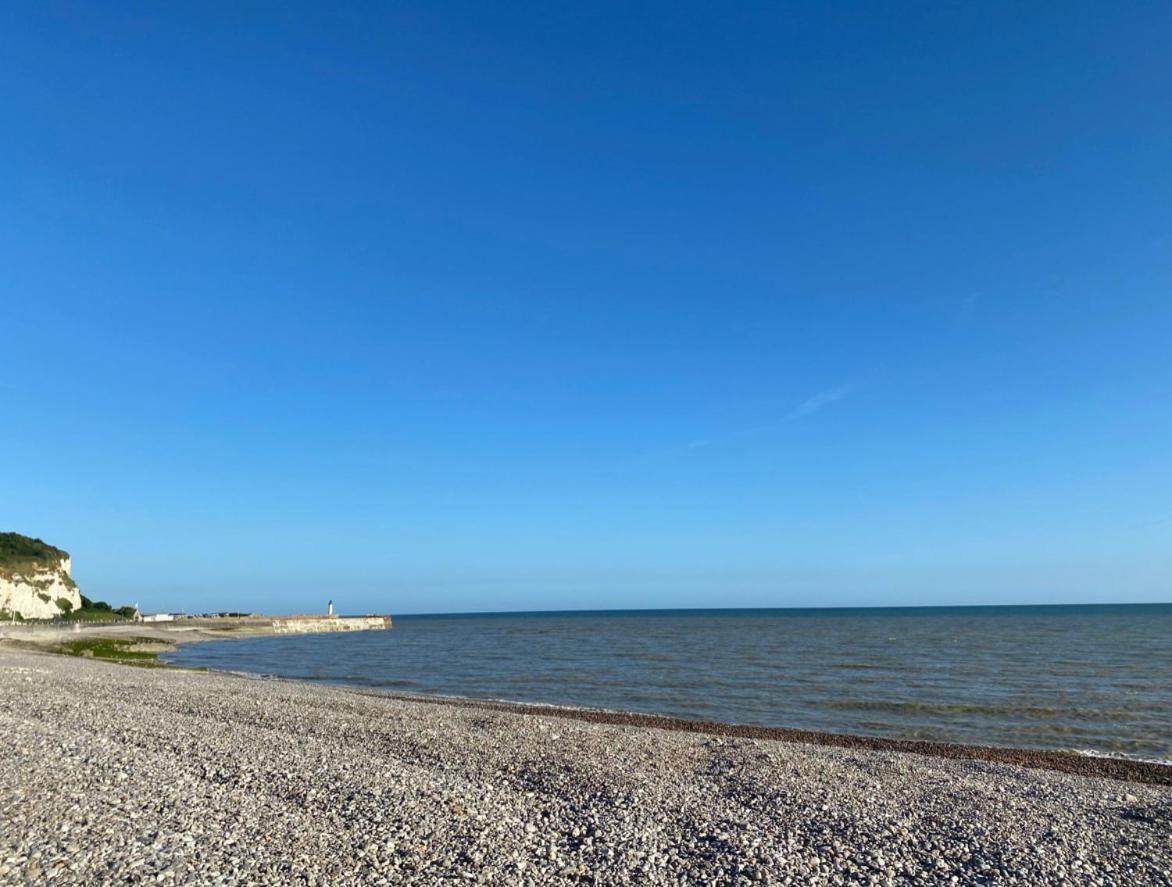St Valery En Caux, Apt Vue Mer Et Falaise: Le Bleu De Lo サン・バレリ・アン・コー エクステリア 写真