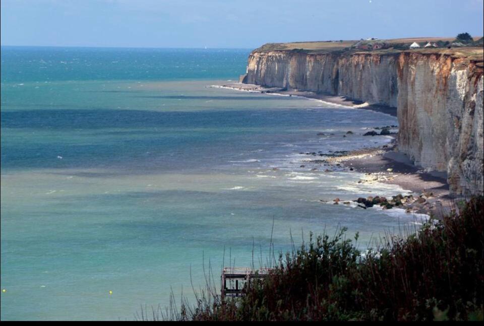 St Valery En Caux, Apt Vue Mer Et Falaise: Le Bleu De Lo サン・バレリ・アン・コー エクステリア 写真